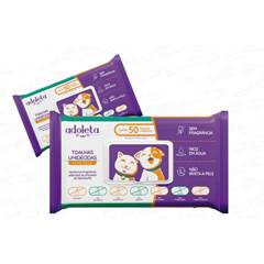 ADOLETA TOALHAS UMIDECIDAS PET (C/50)